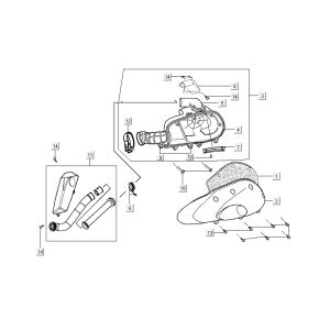 Filtro aria Kymco Grand Dink 2-Stroke Silver