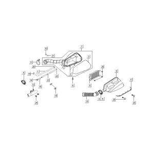 Filtro aria Kymco New Dink 4 tempi nero metallizzato