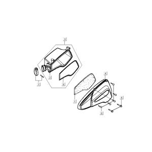 Filtro aria blu Kymco People 50 2 tempi