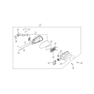 Kymco Super8 50 4 tempi 2009 → Filtro aria blu