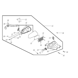 Filtro aria Kymco People S 50i Euro 4 marrone opaco