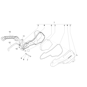 Filtro aria Piaggo Zip 50 4 tempi IGET 3V Euro 4