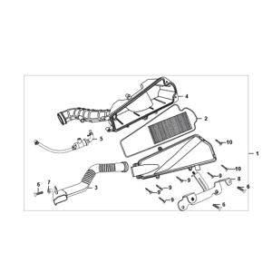 Filtro aria Sym Fiddle II Euro 4 (WH-006) bianco