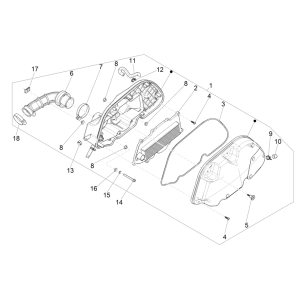 Filtro Aria Vespa GTS 125 IE ABS Euro 5 2021