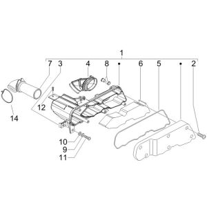 Filtro aria Vespa LXV 50 2 tempi