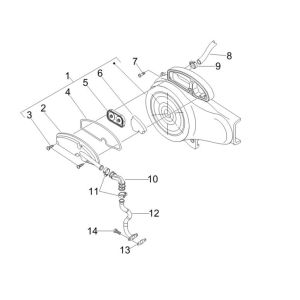 Filtro aria Vespa S 50 4 tempi 2V 25km/h
