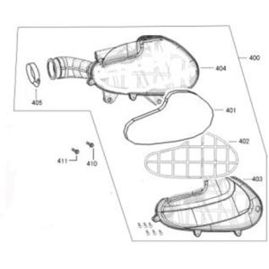 Filtro aria Vom Streetline bianco