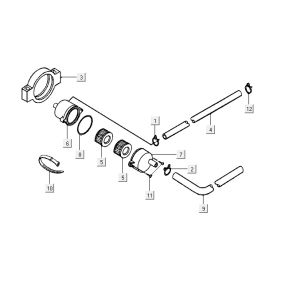 Filtro aria Kymco Vitality 50 2 tempi AC argento perlato