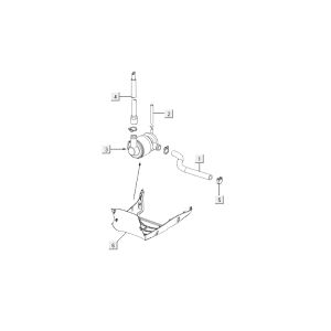 Membrana pneumatica Kymco Agility 10' 4 tempi argento bianco