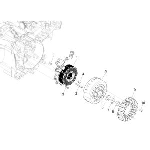 Accensione - Statore - Volano Piaggio Medley 125 ABS Euro 5 2021-2022