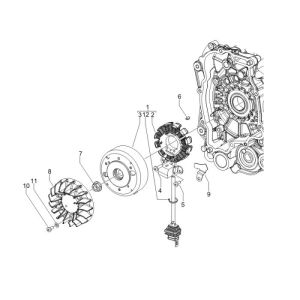 Accensione - Statore - Volano Vespa Primavera 50 2 tempi AC