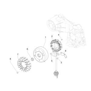 Accensione - Statore - Volano Piaggio Liberty 50 4 tempi AC IGET 3V Euro 5