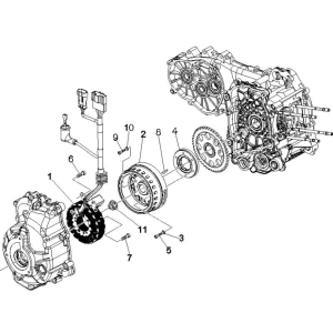 Accensione - Statore - Volano Vespa GTS 250 ie 2005-2009 (con ABS)