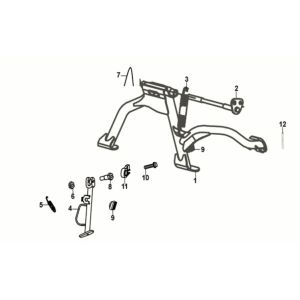 Cavalletto centrale - Cavalletto laterale Sym Fiddle IV 50 Euro 5