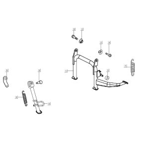 Cavalletto centrale - Cavalletto laterale Kymco Agility City 16 200i