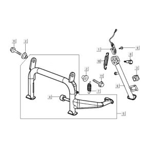 Cavalletto centrale - Cavalletto laterale Kymco New Dink 200i