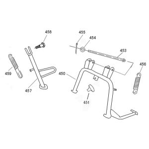 Cavalletto centrale - cavalletto laterale AGM R8