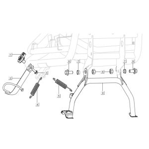 Cavalletto centrale - cavalletto laterale NIU N1S