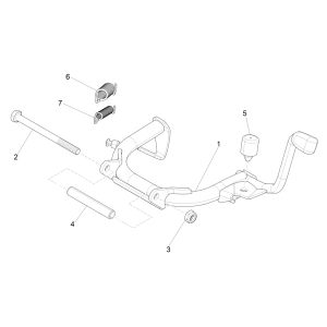 Cavalletto centrale Vespa Sprint 125 3V IE ABS Euro 5 2021