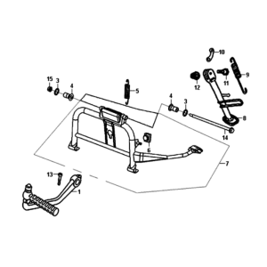 Cavalletto centrale/cavalletto laterale Sym Symphony ST E3