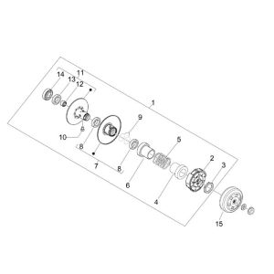 Frizione - Scatola frizione Piaggio New Fly 4 tempi 4V