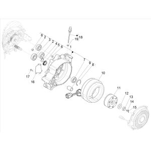 Basamento - Statore - Rotore Vespa Elettrica Vespa Elettrica 25km/h SCH Euro 5 2021