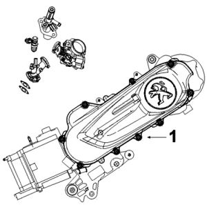Blocco motore completo Peugeot Kisbee originale Euro 4 2018 → Motore Peugeot-Speedfight-3-LC