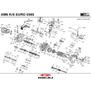 Blocco motore Rieju Rs2 Naked blue 2009 2 tempi