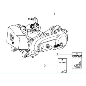 Blocco motore completo Piaggio Zip RST 50 2 tempi AC