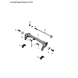 Sospensione motore LC nera Peugeot Speedfight 4 50 2 tempi