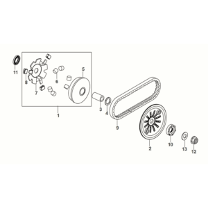 Unità frontale mobile Sym Orbit III 50 E5
