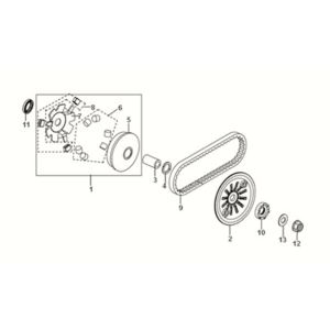 Unità mobile face assy Sym X-Pro 50 E5