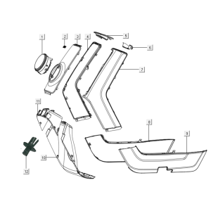 Cappucci - Placcatura frontale Niu N-pro bianco - rosso