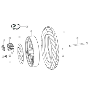 Ruota anteriore - freno Niu N-pro