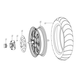 Ruota posteriore - Niu N-pro Motor