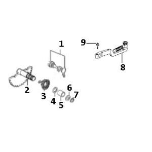 Ricambi Kickstarter GY6 10/12 pollici Euro 4 2018 → da a d