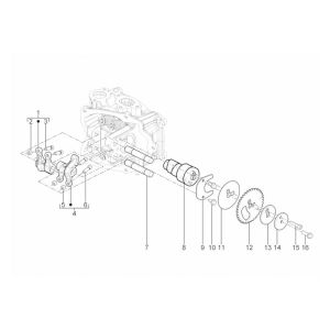 Albero a camme - portabagagli Vespa GTS 125 IE