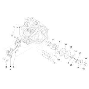 Albero a camme - Piaggio Beverly 300 IE ABS Euro 4 2016-2020
