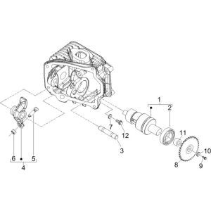 Albero a camme - Stivale Piaggio Zip 2000 4 tempi AC
