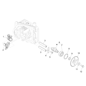 Albero a camme - portabagagli Vespa Sprint 50 4 tempi IGET 3V Euro 4