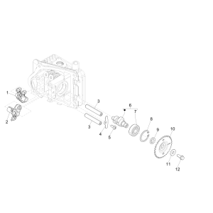 Albero a camme - Stivale Piaggo Zip 50 4 tempi IGET 3V Euro 4 Tumbler