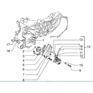 Pompa olio Piaggio Zip RST 50 2 tempi AC