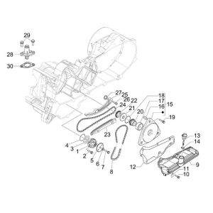 Pompa olio Vespa Primavera 50 4 tempi 2V 25km/h