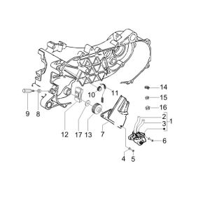 Pompa olio AC Piaggio Zip 2000 2 tempi