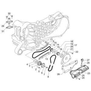 Pompa olio Piaggio Fly 50 4 tempi AC