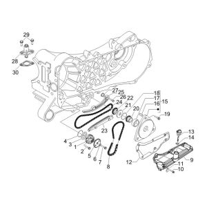 Pompa olio Piaggio New Fly 4 tempi 2V