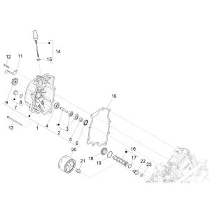 Filtro olio Piaggio Beverly 300 IE ABS Euro 4 2016-2020