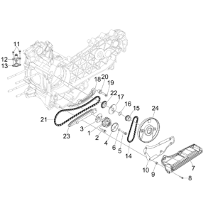 Pompa olio Piaggio MP3 300 LT Sport 2009-2014