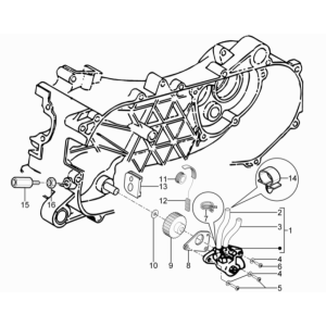 Pompa olio Piaggio Typhoon 50 2 tempi Euro 3 2011