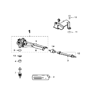 Pompa olio fissa Peugeot Speedfight 2 50 2 tempi AC nera